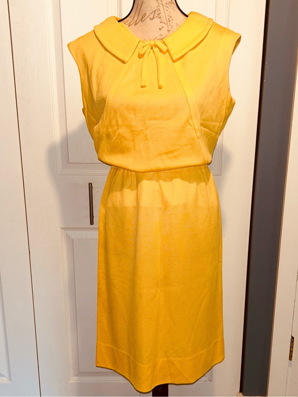 Vintage Yellow Two Piece Skirt Suit Set Union Made